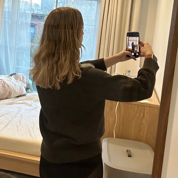 Wool-blendđź–¤mock neck sweater - Picture 4 of 4